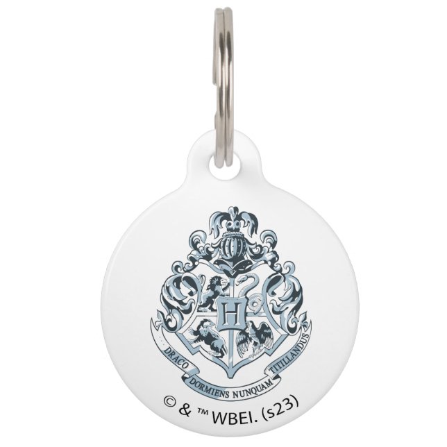 Harry Potter | Hogwarts Crest - Blue Pet Tag (Front)