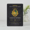Harry Potter Hogwarts Crest Chalkboard Birthday