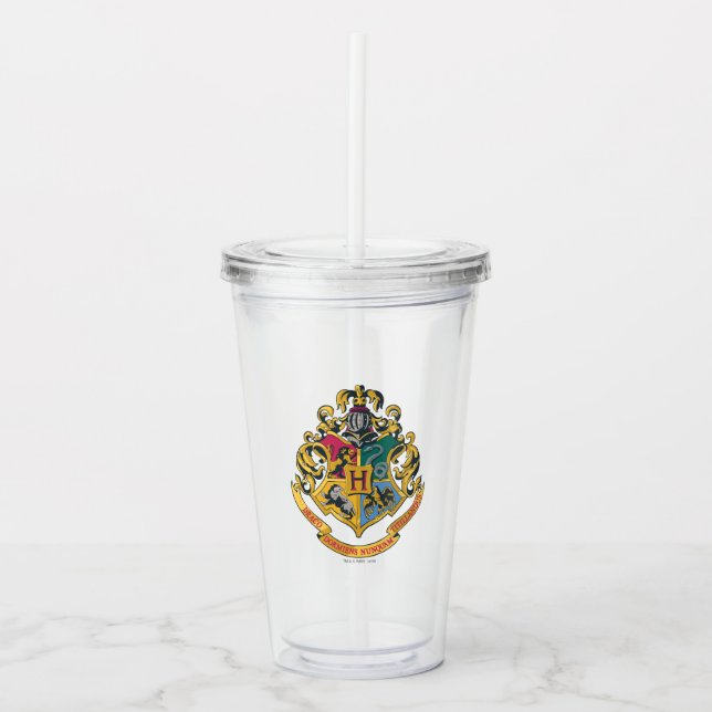 Harry Potter | Hogwarts Crest - Full Colour Acrylic Tumbler (Front)