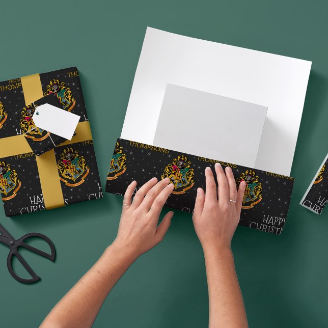 Harry Potter | Hogwarts Crest - Happy Christmas Wrapping Paper (Creator Uploaded)