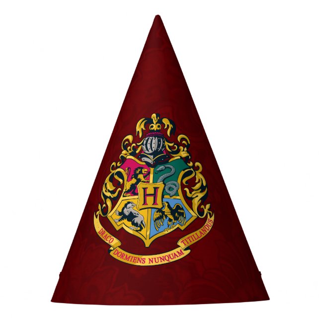 Harry Potter | Hogwarts Crest Party Hat (Front)