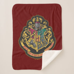 Harry Potter   Hogwarts Crest Sherpa Blanket
