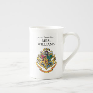 Harry Potter   Hogwarts Crest Teacher Personalize Bone China Mug