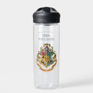 Harry Potter   Hogwarts Crest Teacher Personalize Water Bottle