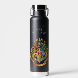 Harry Potter   Hogwarts Crest Teacher Personalize Water Bottle