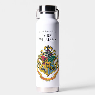 Harry Potter | Hogwarts Crest Teacher Personalize Water Bottle