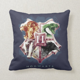 Harry Potter   HOGWARTS™ Crest Watercolor Throw Pillow
