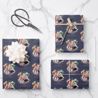 Harry Potter | HOGWARTS™ Crest Watercolor Wrapping Paper Sheet