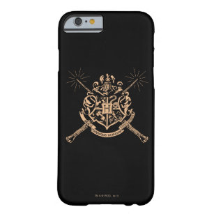 Harry Potter   Hogwarts Crossed Wands Crest Barely There iPhone 6 Case