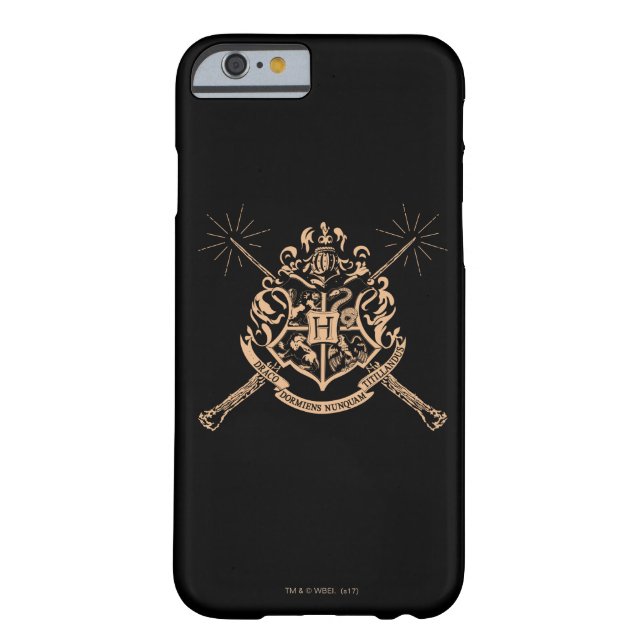 Harry Potter | Hogwarts Crossed Wands Crest Case-Mate iPhone Case (Back)