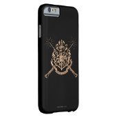 Harry Potter | Hogwarts Crossed Wands Crest Case-Mate iPhone Case (Back/Right)