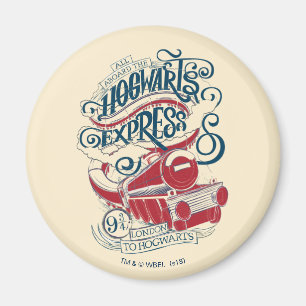 Harry Potter   Hogwarts Express Typography Magnet