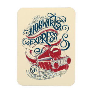 Harry Potter Hogwarts Express Typography Magnet