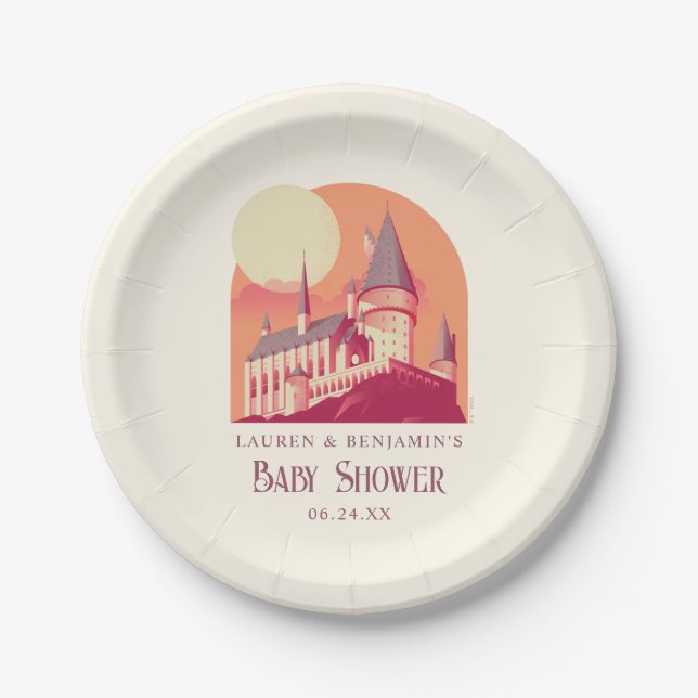 Harry Potter | Hogwarts Girl Baby Shower Paper Plate (Front)