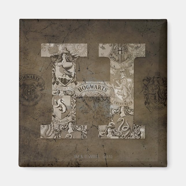 Harry Potter | Hogwarts Monogram Magnet (Front)