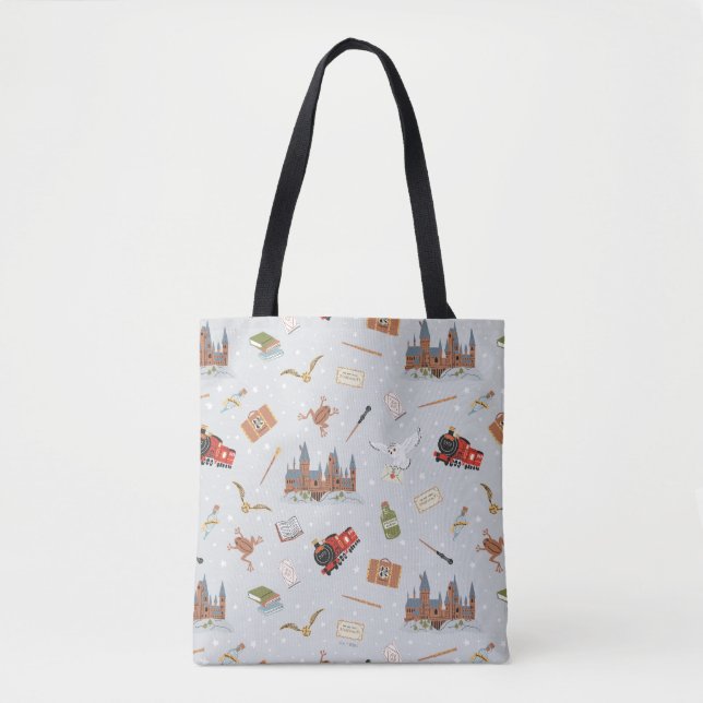 Harry Potter | Hogwarts Pattern Baby Shower Tote Bag (Front)