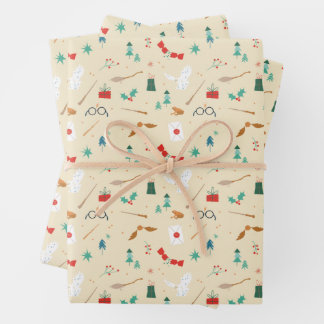 Harry Potter | Holiday Icon Pattern Wrapping Paper Sheet