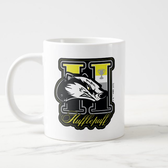 HARRY POTTER™ | HUFFLEPUFF™ Athletic Badge Large Coffee Mug (Left)