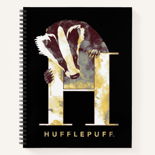Harry Potter | HUFFLEPUFF™ Badger Watercolor Notebook (Front)