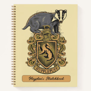 Harry Potter   Hufflepuff Crest Badger Drawing Notebook