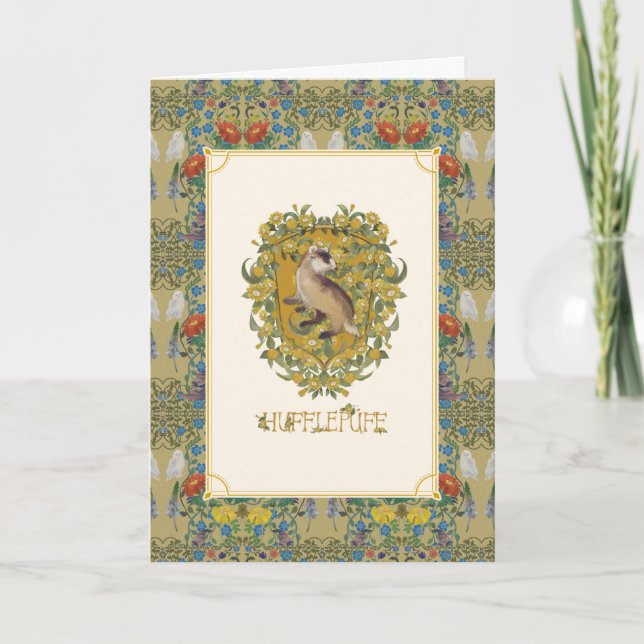 HARRY POTTER™ | HUFFLEPUFF™ Crest Card (Front)