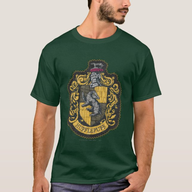 Harry Potter | Hufflepuff Crest Patch T-Shirt (Front)