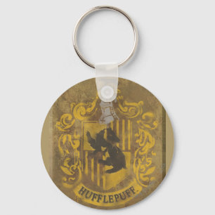 Harry Potter   Hufflepuff Crest Spray Paint Keychain