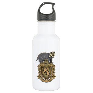 Harry Potter   Hufflepuff Crest with Badger 532 Ml Water Bottle