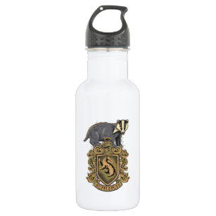 Harry Potter   Hufflepuff Crest with Badger 532 Ml Water Bottle