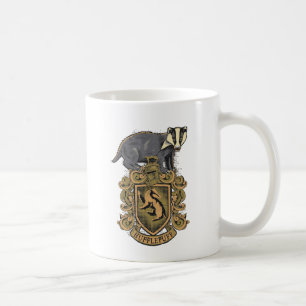 Harry Potter   Hufflepuff Crest with Badger Coffee Mug