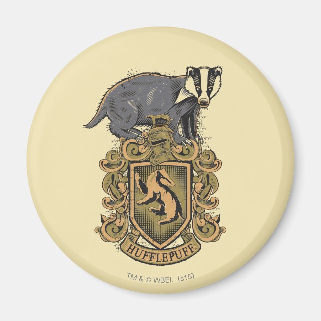 Harry Potter | Hufflepuff Crest with Badger Magnet (Front)