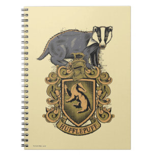 Harry Potter   Hufflepuff Crest with Badger Notebook