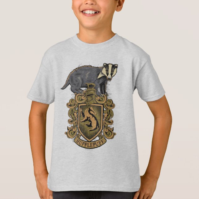 Harry Potter | Hufflepuff Crest with Badger T-Shirt (Front)