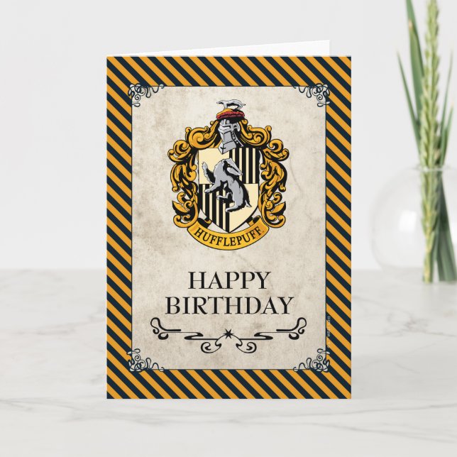 Harry Potter | Hufflepuff Happy Birthday Card (Front)