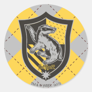 Harry Potter | Hufflepuff House Pride Crest Classic Round Sticker