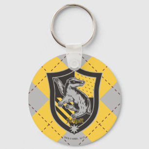 Harry Potter   Hufflepuff House Pride Crest Keychain