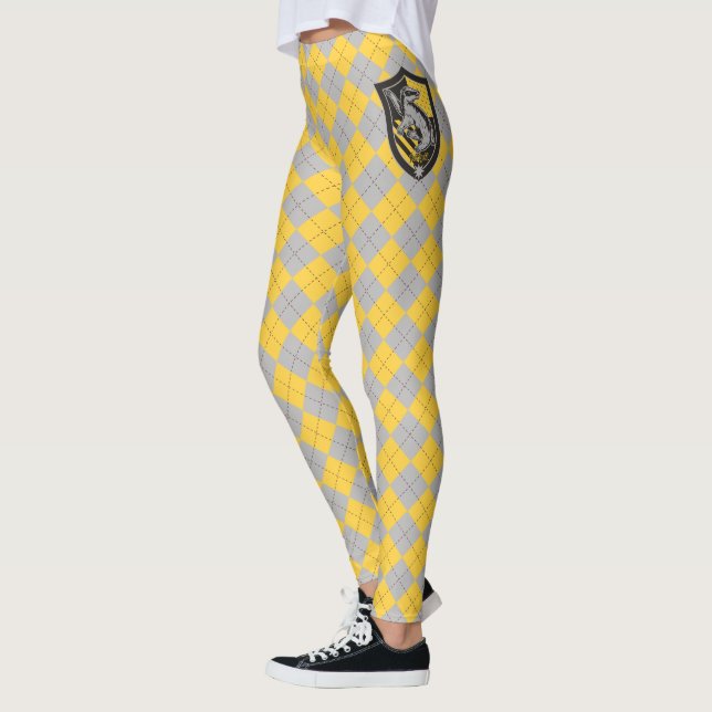 Harry Potter | Hufflepuff House Pride Crest Leggings (Left)