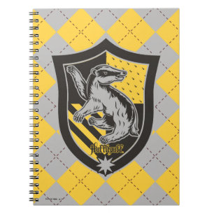 Harry Potter   Hufflepuff House Pride Crest Notebook
