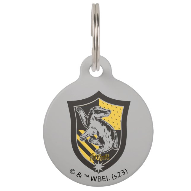 Harry Potter | Hufflepuff House Pride Crest Pet Tag (Front)