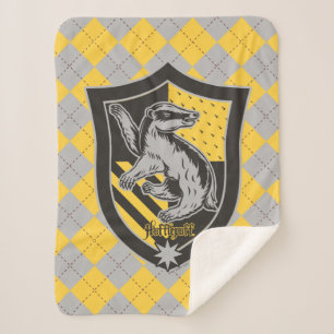 Harry Potter   Hufflepuff House Pride Crest Sherpa Blanket