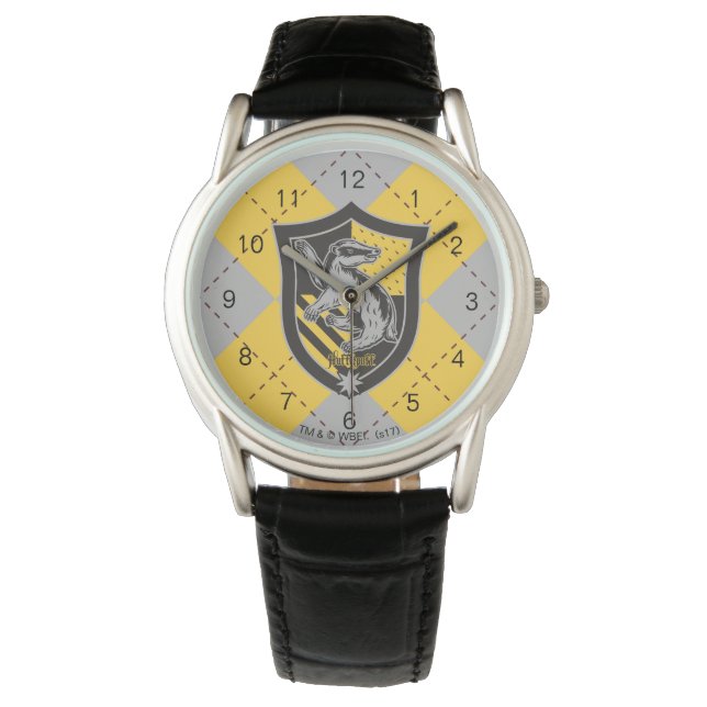 Harry Potter | Hufflepuff House Pride Crest Watch (Front)