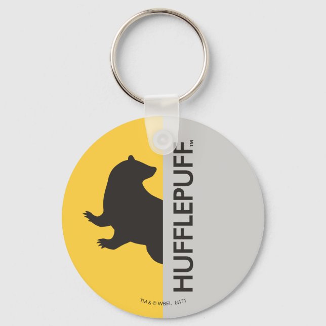 Harry Potter | Hufflepuff House Pride Graphic Keychain (Front)