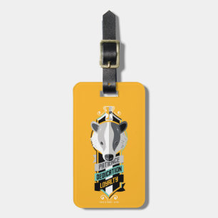 Harry Potter   HUFFLEPUFF™ House Traits Sigil Luggage Tag