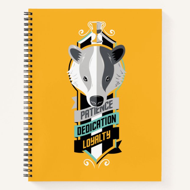 Harry Potter | HUFFLEPUFF™ House Traits Sigil Notebook (Front)