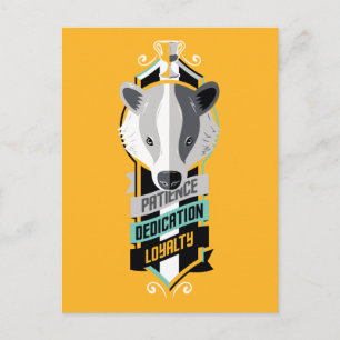 Harry Potter   HUFFLEPUFF™ House Traits Sigil Postcard