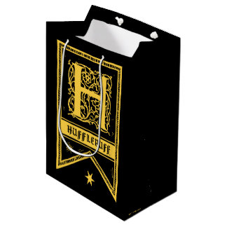 Harry Potter | Hufflepuff Monogram Banner Medium Gift Bag