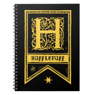 Harry Potter   Hufflepuff Monogram Banner Notebook