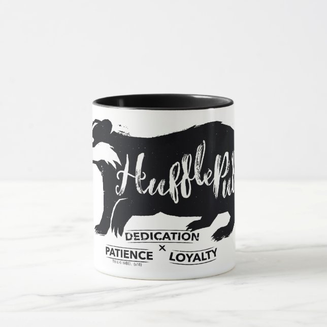 Harry Potter | HUFFLEPUFF™ Silhouette Typography Mug (Center)