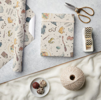 Harry Potter Icons Pattern - Birthday Wrapping Paper