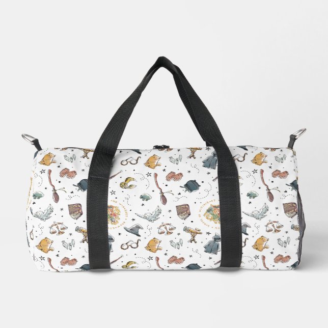 Harry Potter Icons Pattern Duffle Bag (Front)